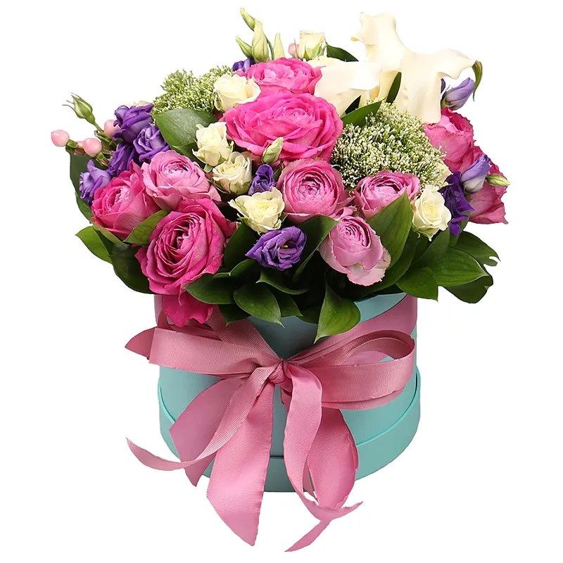 Цветы в коробке Утренний бриз